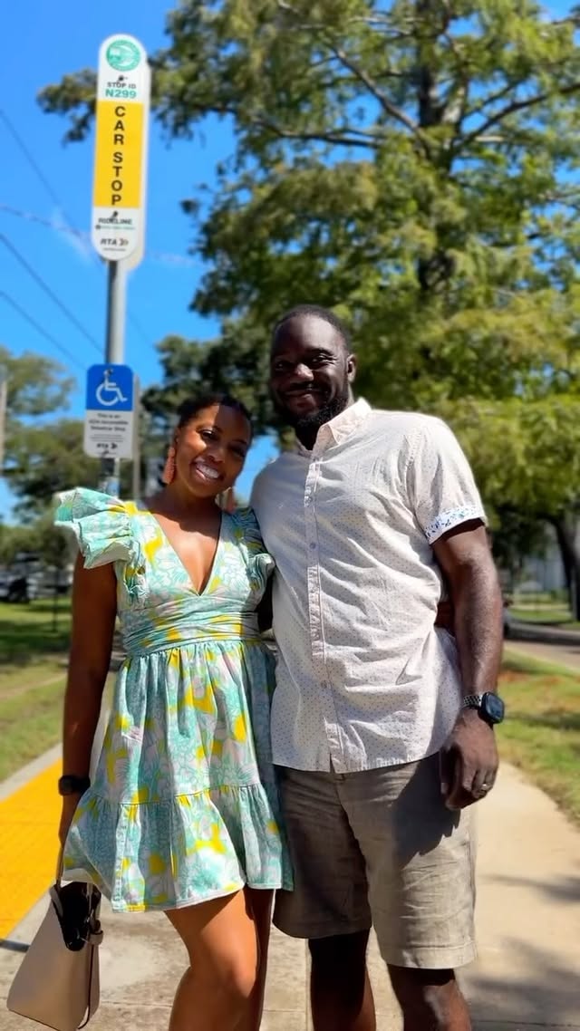 Instagram post by @cocoabrowntravels for Visit New Orleans. Caption reads: [...] streets until our final beignet,....