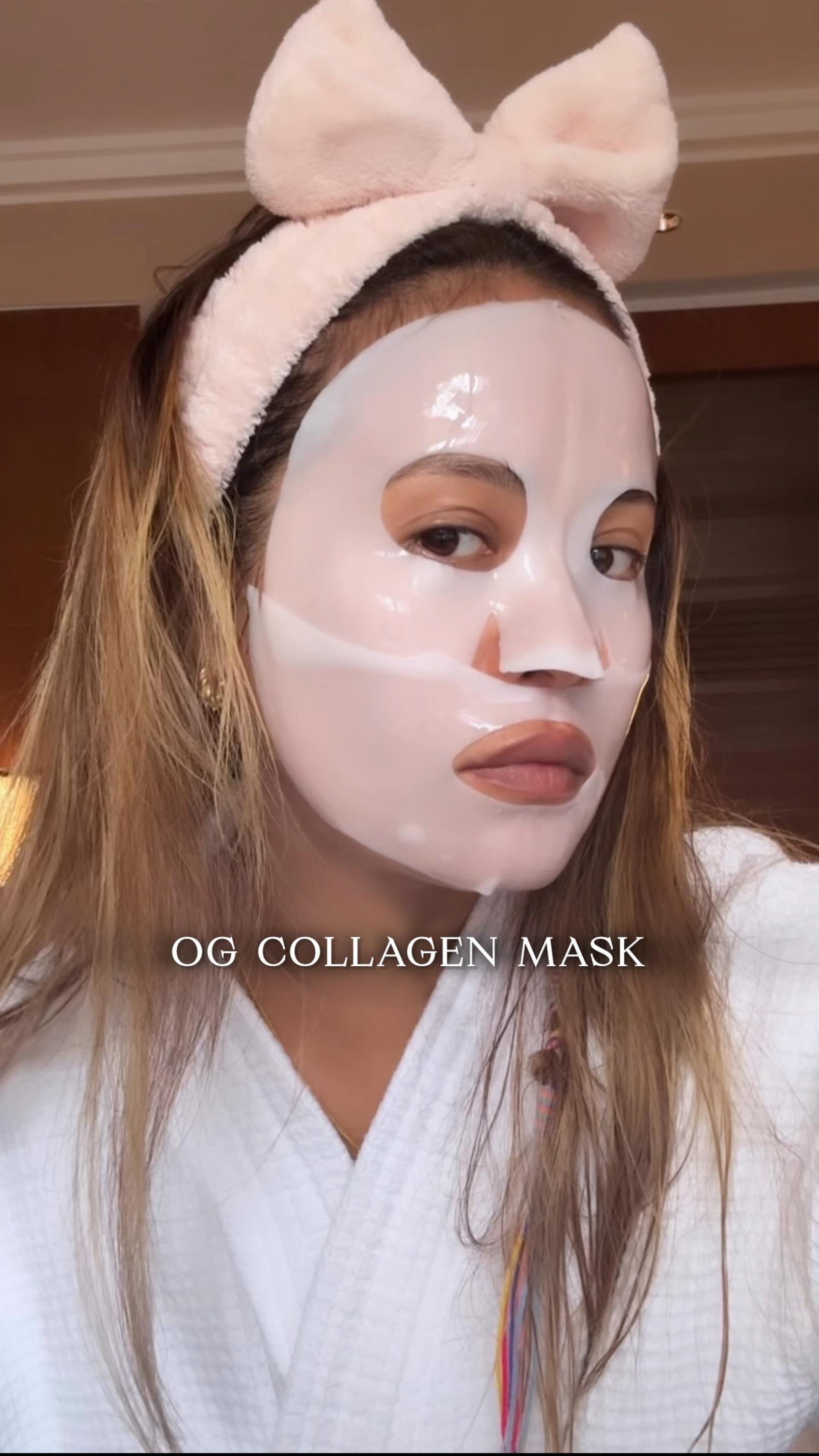 Instagram post by @makeup_with_kirsten for Quench Botanics. Caption reads: Comment Collagen Mask for link🔗

They say makeup....