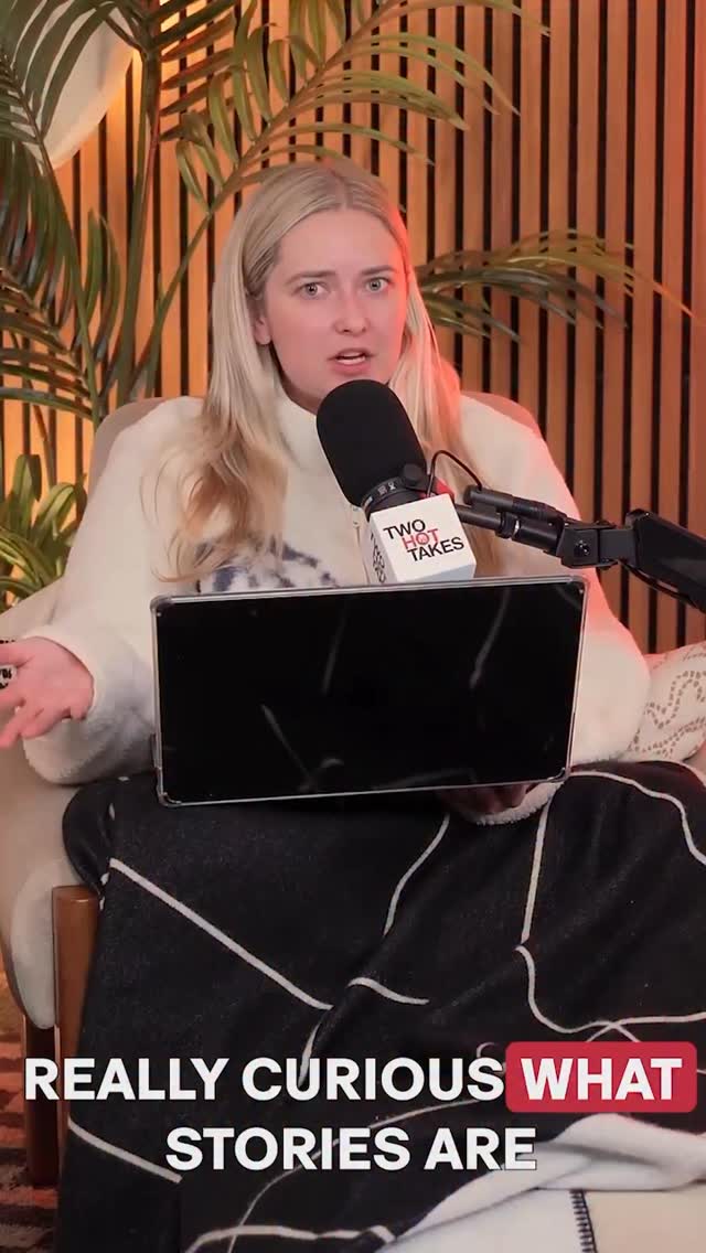 Instagram post by @twohottakes for Patreon. Caption reads: Tell me what story comes to mind for you— 5 words....