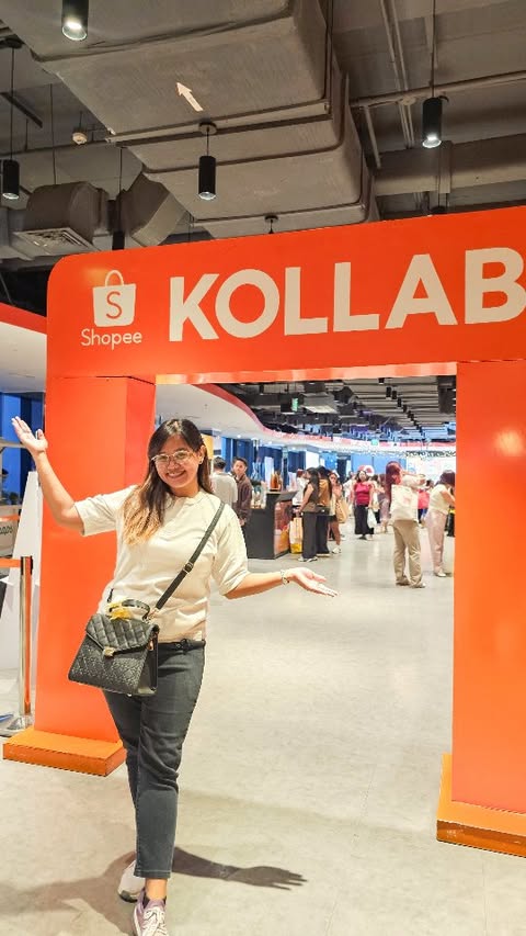 Instagram post by @micavldz_ for Shopee Philippines. Caption reads: Salamat, Shopee! 🧡🥹 #ShopeeKOLLAB.