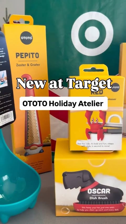 Instagram post by @targetbayareafinds for OTOTO Design. Caption reads: #AD @ototodesign has entered its ✨Holiday Atelier✨....