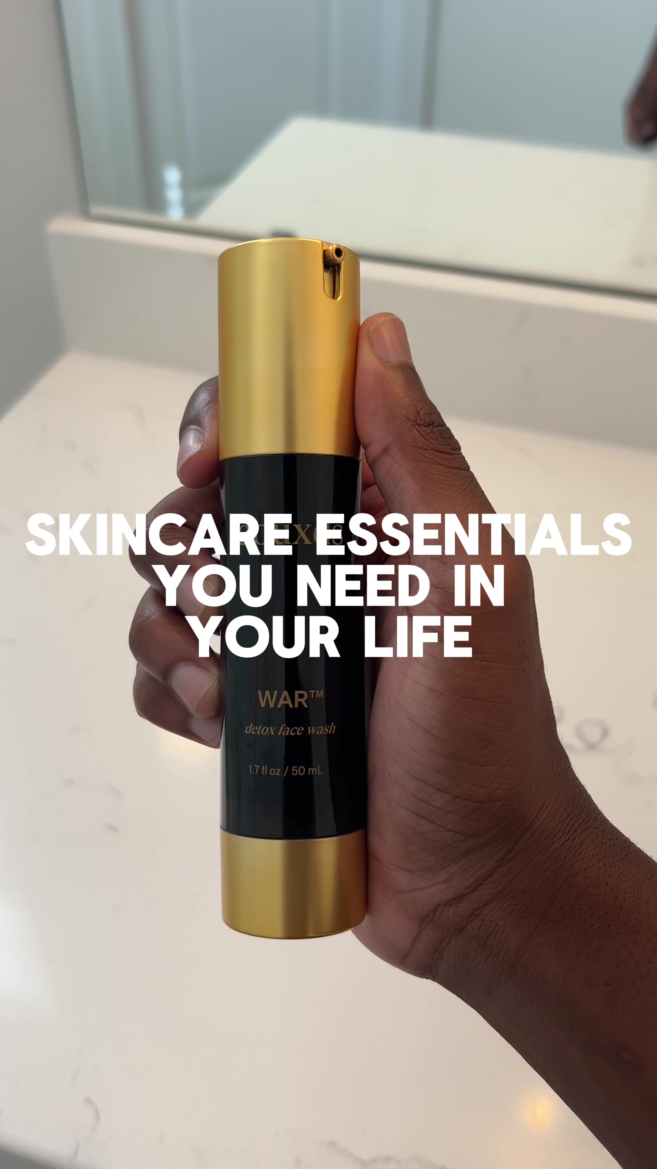 TikTok post by @8kzayy for Douxds. Caption reads: These douxds products been keeping my skin clear....