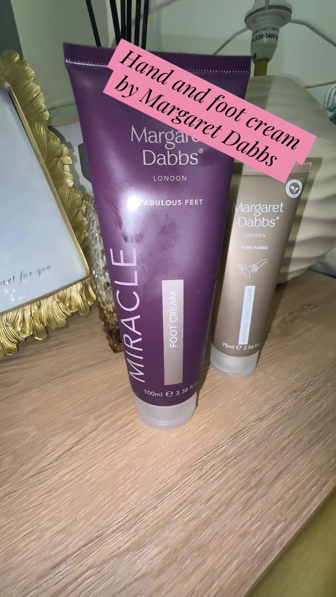 TikTok post by @saradanielle78 for Margaret Dabbs. Caption reads: Hand and foot cream by Margaret Dabbs. This is....