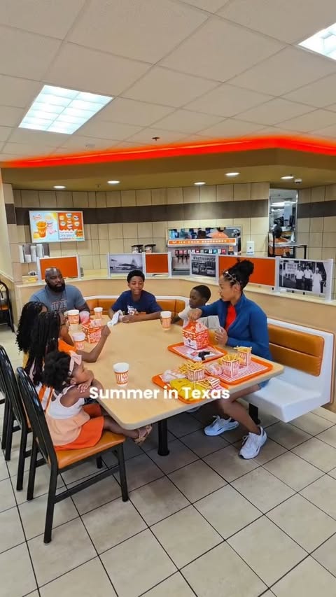 Instagram post by @fitfoodiele for Whataburger. Caption reads: [...] So we had a family debrief session at....