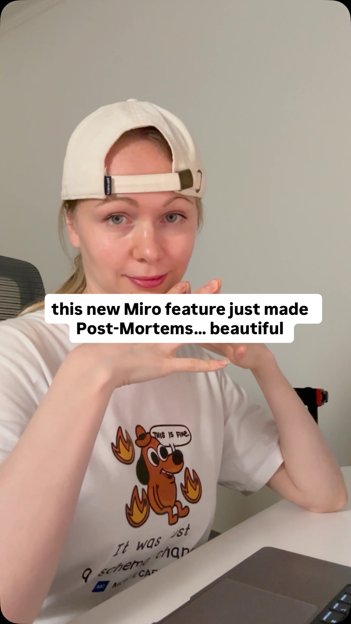 Instagram post by @nataindata for Miro. Caption reads: Every tech company is writing the exact same....