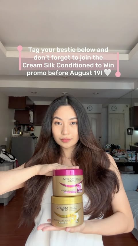 Instagram post by @cloe.35mm for Cream Silk Philippines. Caption reads: [...] your bestie and join with me.....