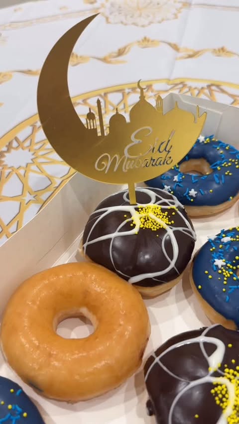 Instagram post by @mama.seebz for Krispy Kreme Doughnuts. Caption reads: This Eid, embrace the spirit of togetherness and....