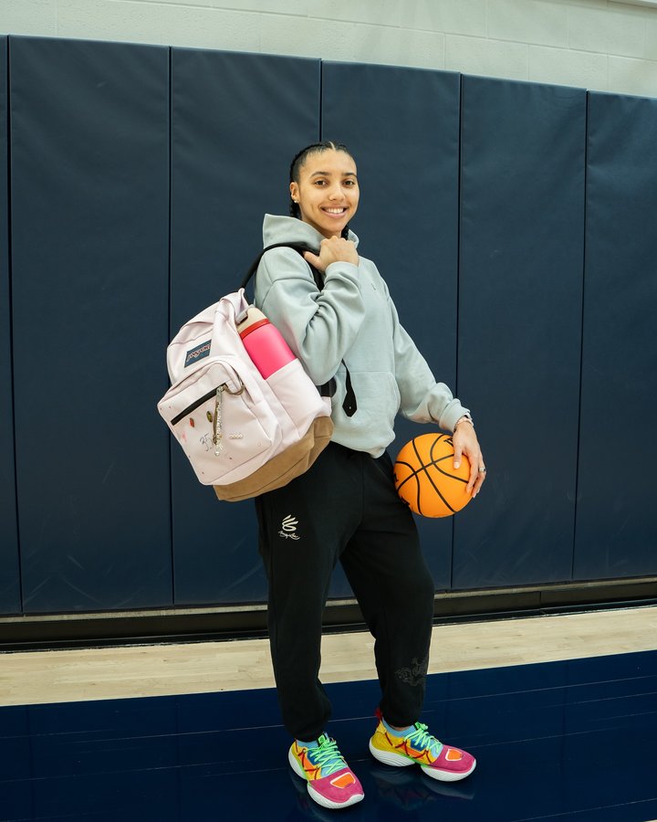 Instagram post by @azzi35 for JanSport. Caption reads: Who’s ready for tournament season?? swipe to meet....