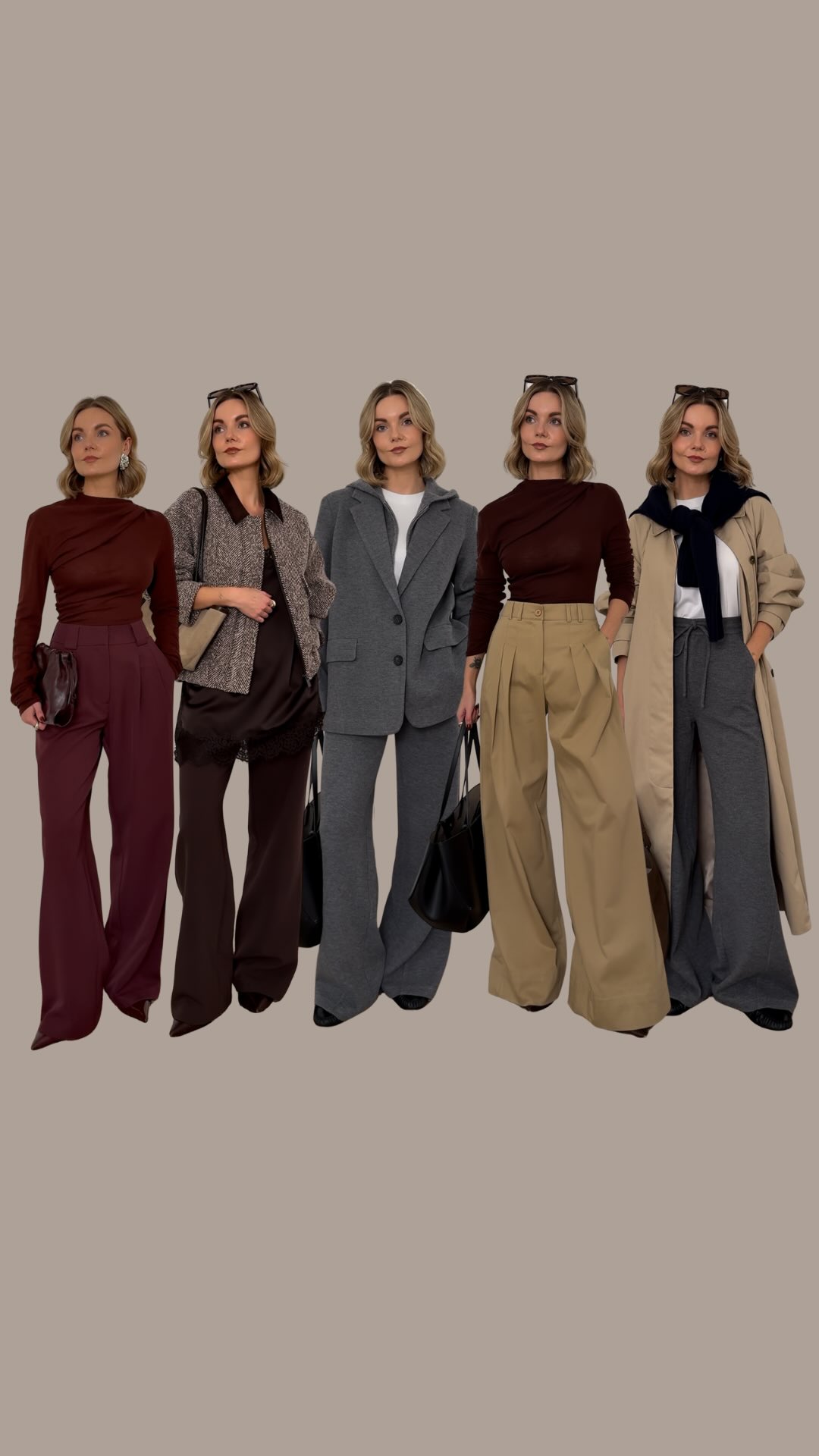 Instagram post by @ninaleacaine for Fabrique. Caption reads: 4 new in pieces for autumn/winter from....