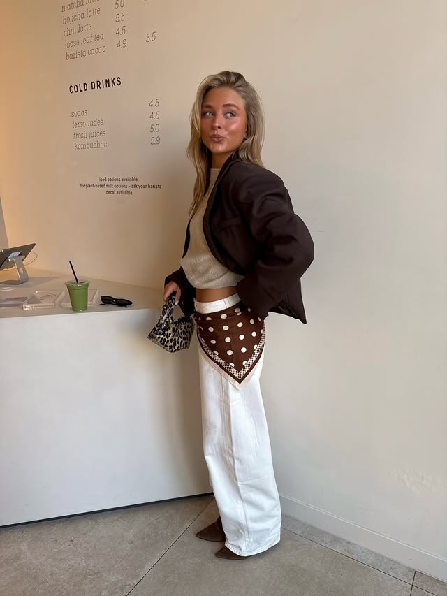 Instagram post by @milouperridon for LOAVIES. Caption reads: spring outfit🌿🍂 #girlsgoneloavies, #loavies,....
