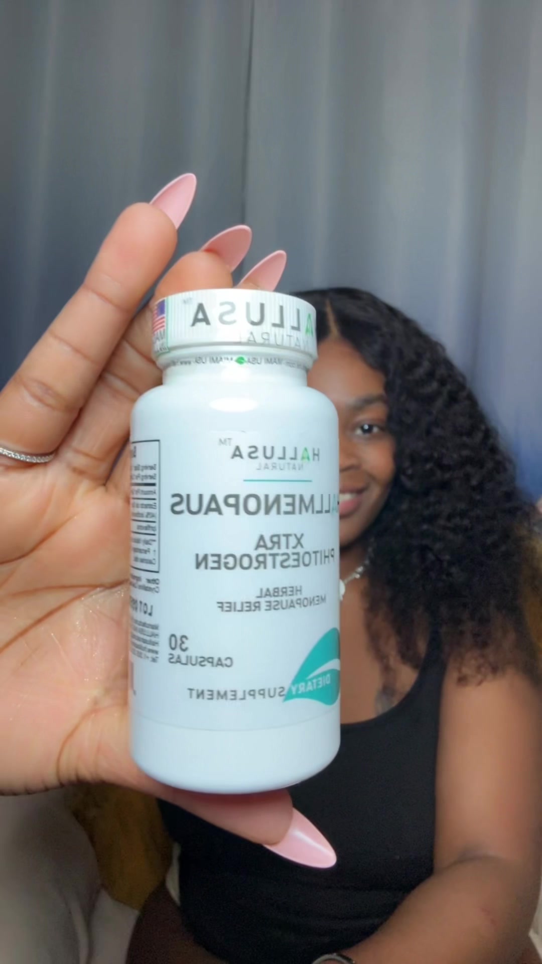 TikTok post by @cyn_inthe_city for Hallusa Natural. Caption reads: [...] in their next package. #unboxing....