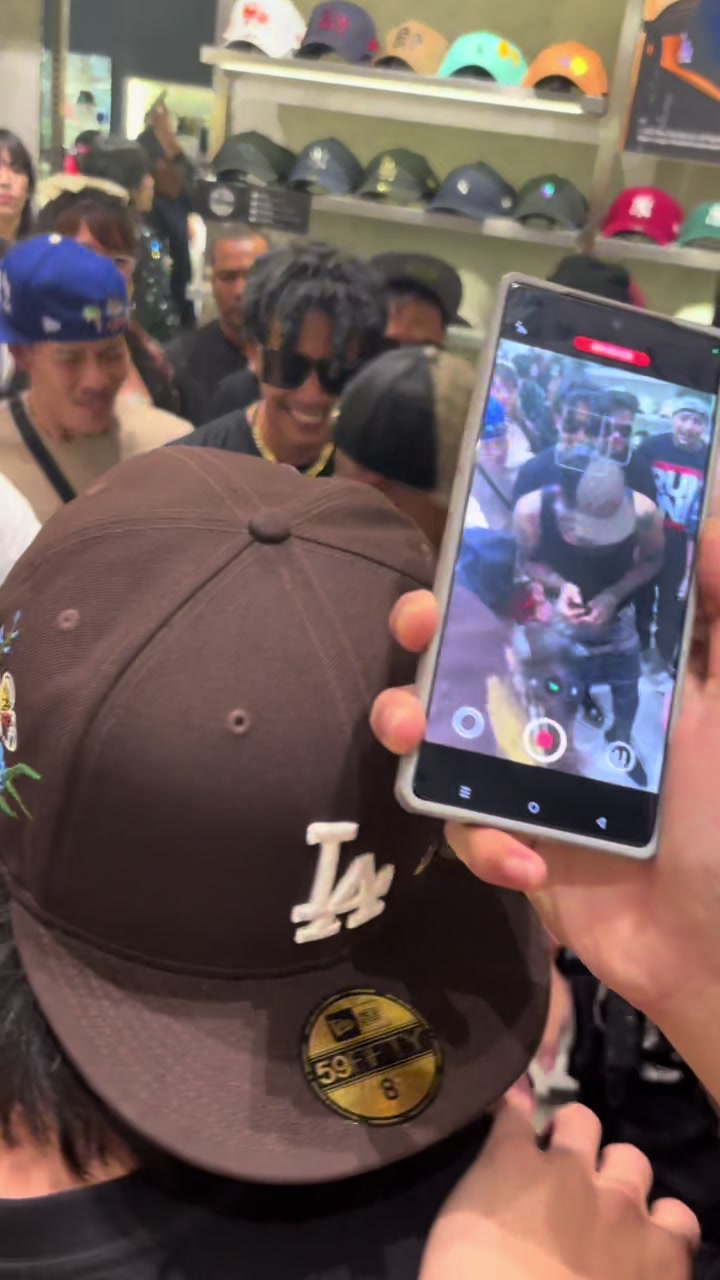 TikTok post by @theonly1bestkanis for New Era Cap. Caption reads: Thanks for lettin me join  @neweracap ❤️‍🔥.