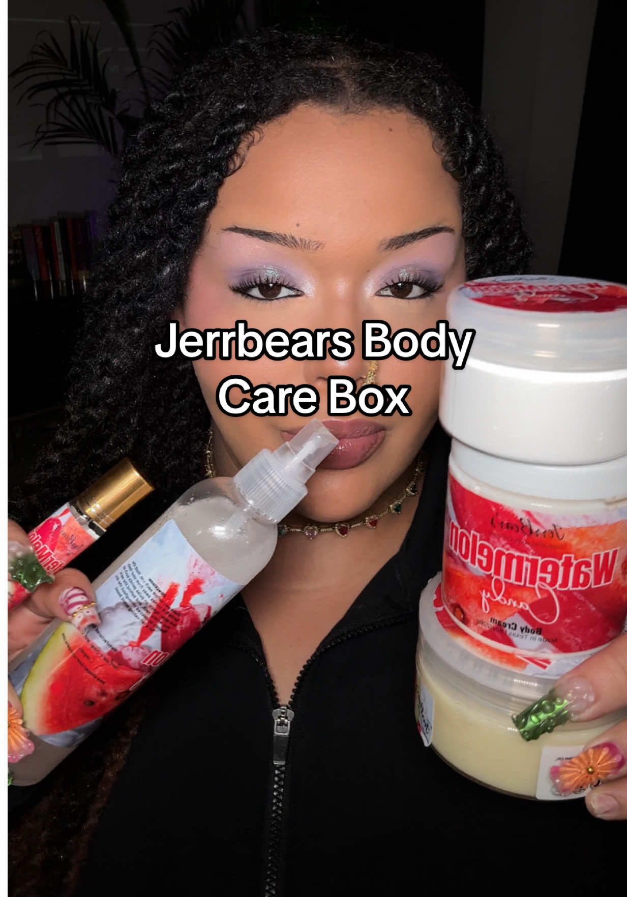 TikTok post by @h.o.n.e.yyyyyy for JerrBears Company. Caption reads: This body care box from @jerrbearscompany 😍✨ This....