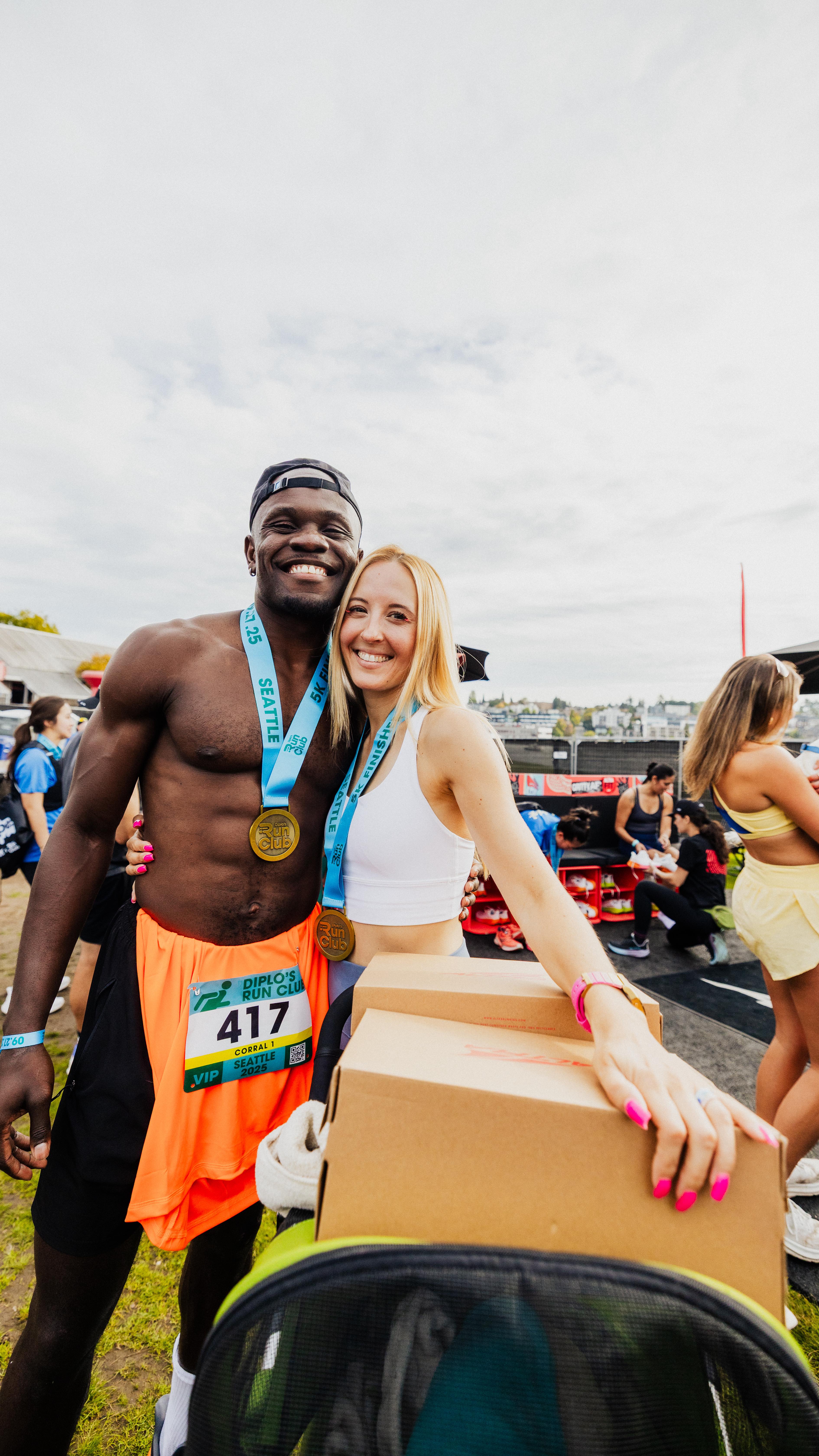 Instagram post by @diplosrunclub for Altra Running. Caption reads: What does running mean to you—right now? 

We hit....