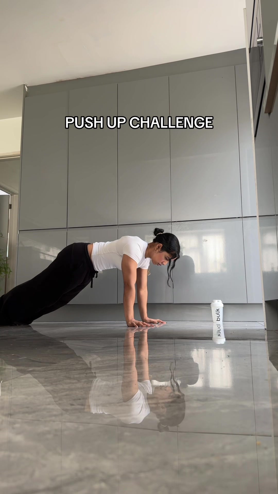 TikTok post by @raahavyy for Gymshark. Caption reads: [...] @Bulk™ code: RAAHAVY @Gymshark code:....