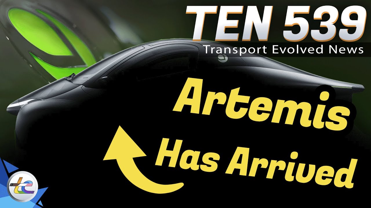 YouTube post by @transportevolved for Redbubble. Caption reads: TEN Transport Evolved News Episode 539 - Artemis....
