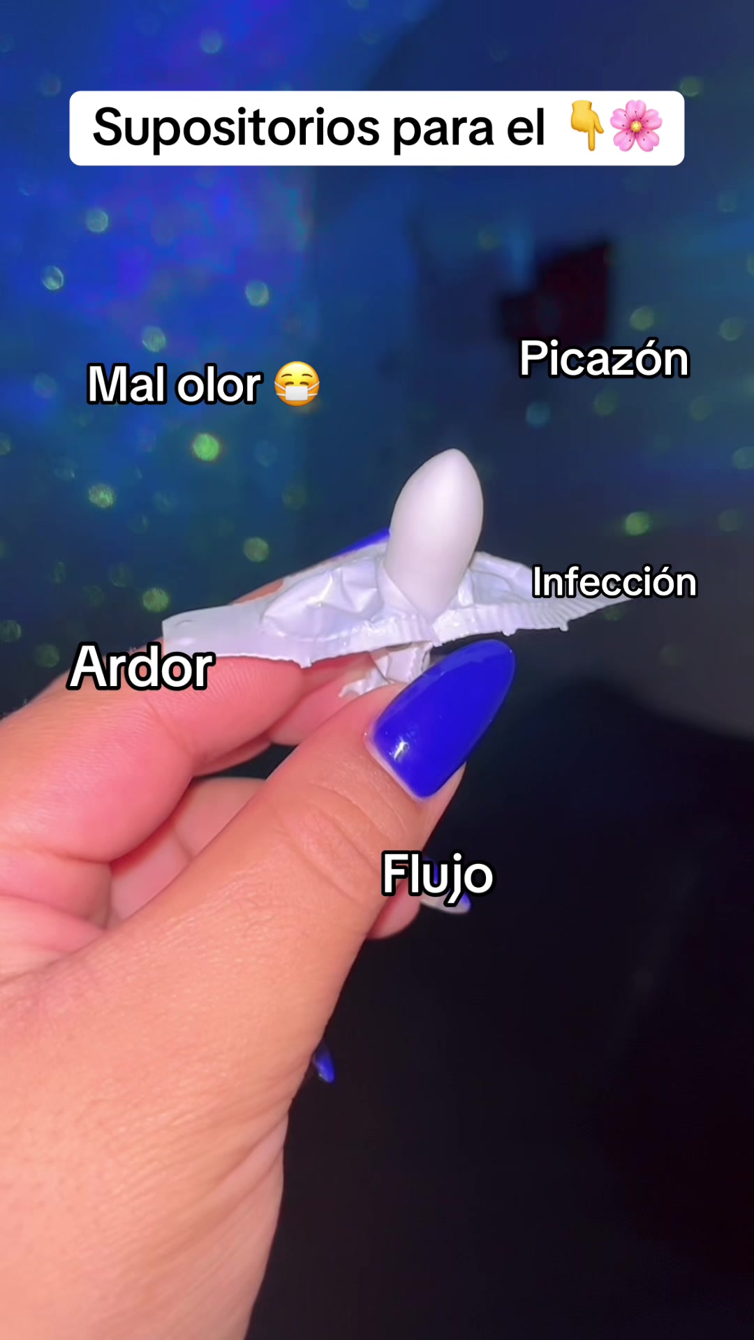 TikTok post by @rosy58615 for O Positiv. Caption reads: Supositorios de URO @O Positiv #tiktokshop....