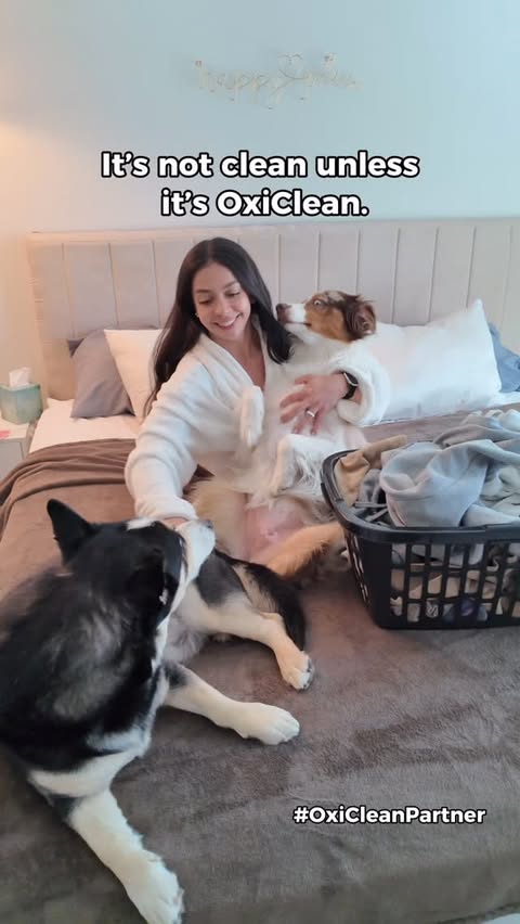 Instagram post by @nathaliedolan_ for OxiClean. Caption reads: #ad Come shop with me and save on....