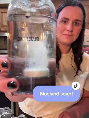 TikTok post by @nicujourneywithmissy for Blueland. Caption reads: 💙We are loving this @Blueland hand soap!!! You....