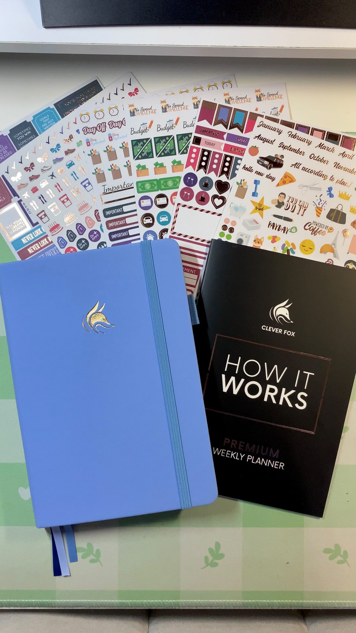 Instagram post by @dearchantalxo for Clever Fox. Caption reads: [...] this planner is GORGEOUS!! Thank you....