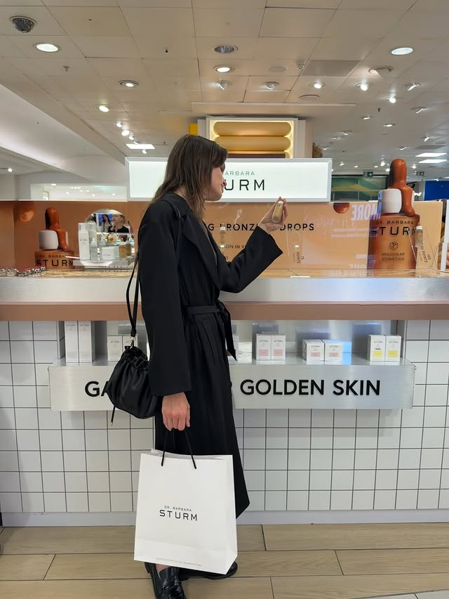 Instagram post by @nastushapeh for Selfridges. Caption reads: [...] have officially landed at....