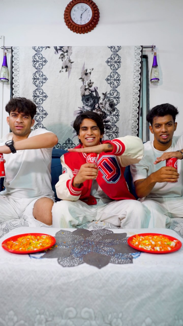 Instagram post by @i_am_piyush_gurbhele for Coca-Cola India. Caption reads: A win worth celebrating after Coke Halftime!....