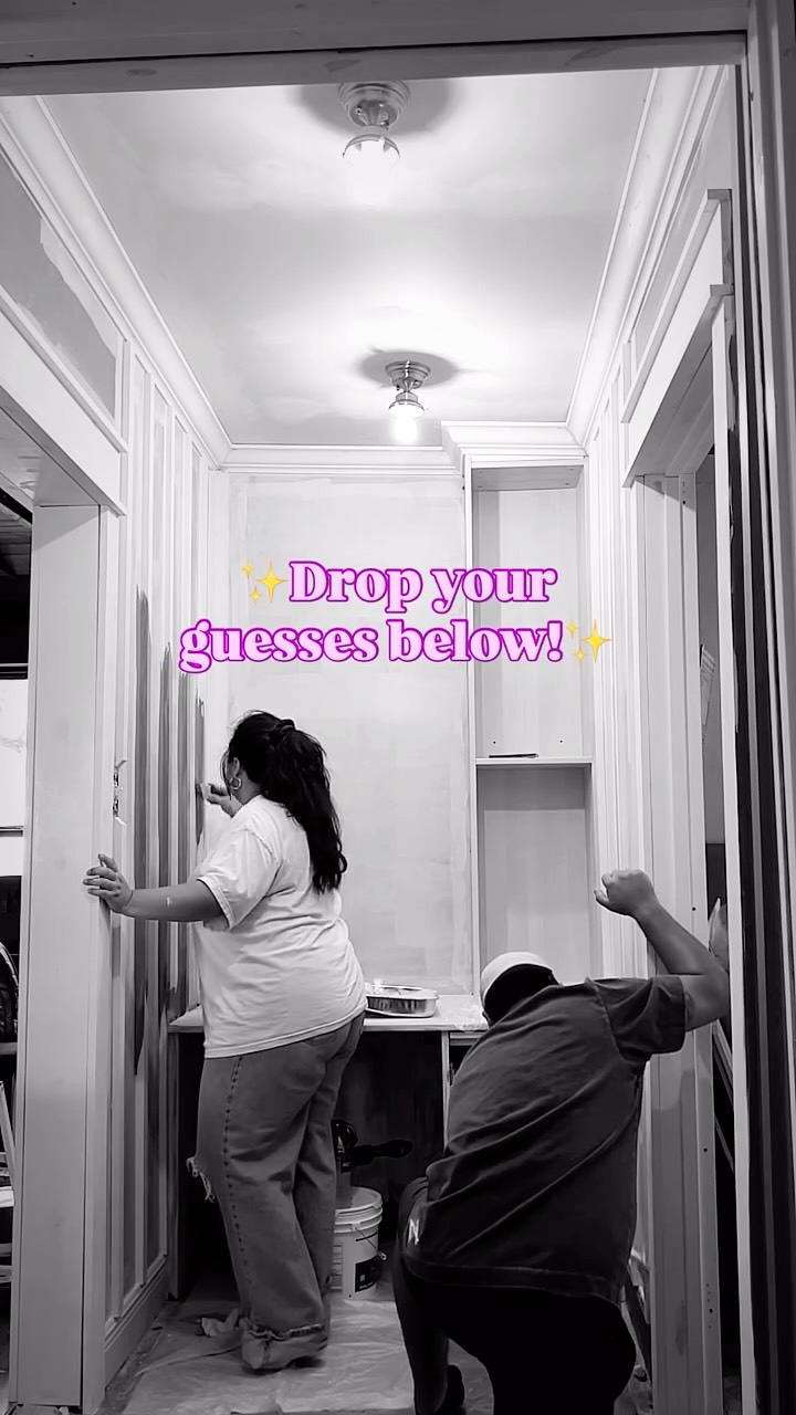 Instagram post by @cruzingonconner for Valspar. Caption reads: #AD I thought this hallway would take two days… I....