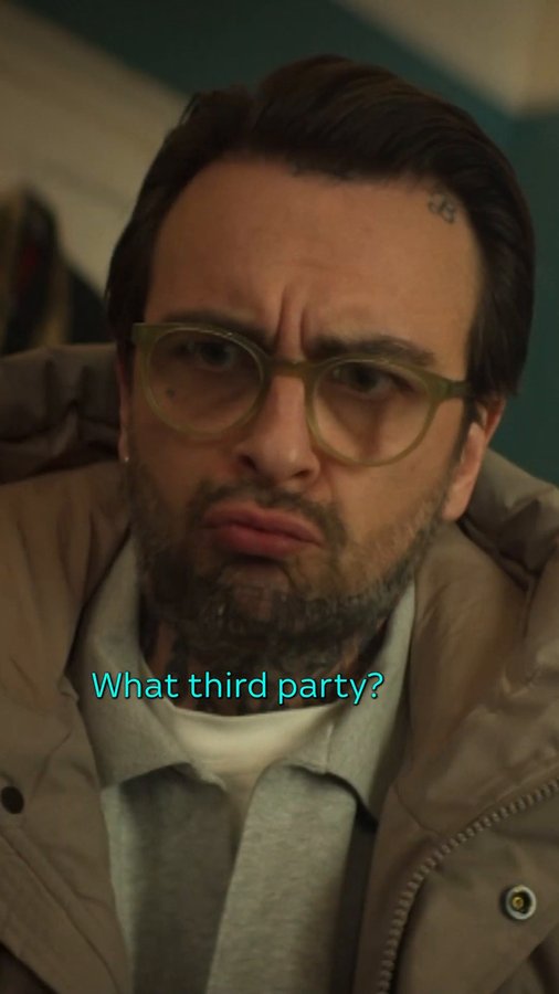 Instagram post by @neilashton__actor for Sky TV. Caption reads: When the plans simply will not make it out of the....