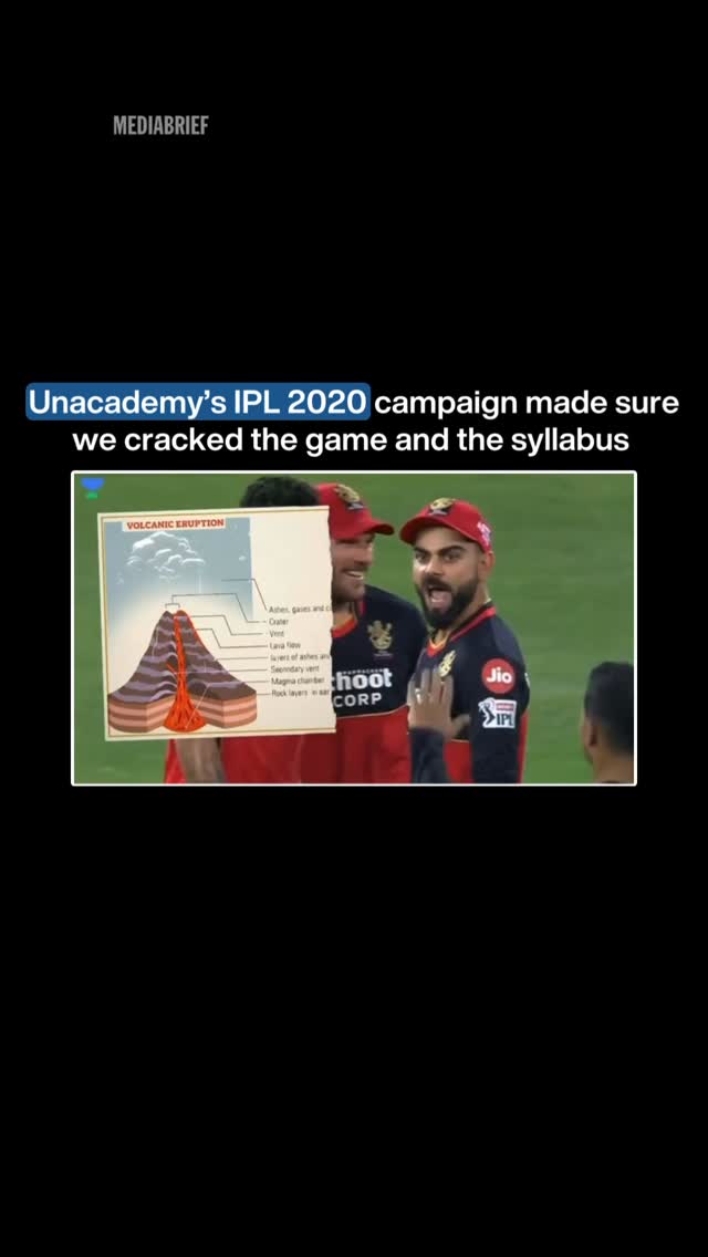 Instagram post by @mediabriefdotcom for Unacademy. Caption reads: Remember @unacademy ’s cracking the game campaign....