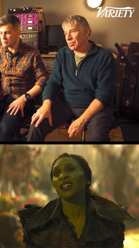 Instagram post by @wickedthesoundtrack for Variety. Caption reads: [...] the full video at Youtube.com/Variety.