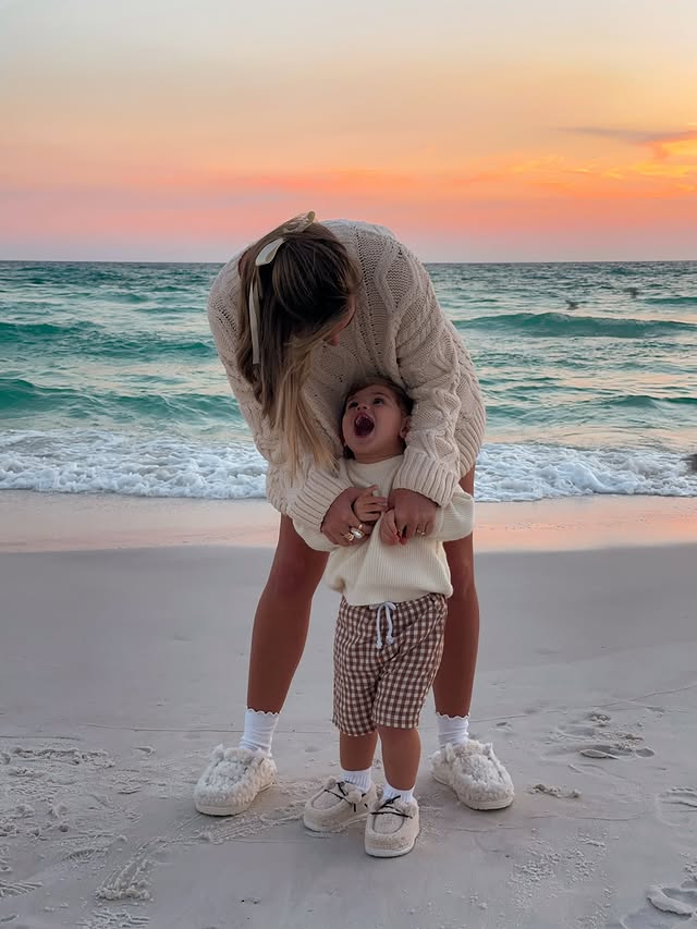 Instagram post by @mccall.mitchell for HEYDUDE. Caption reads: [...] holiday gift…and the coziest one too 😋....