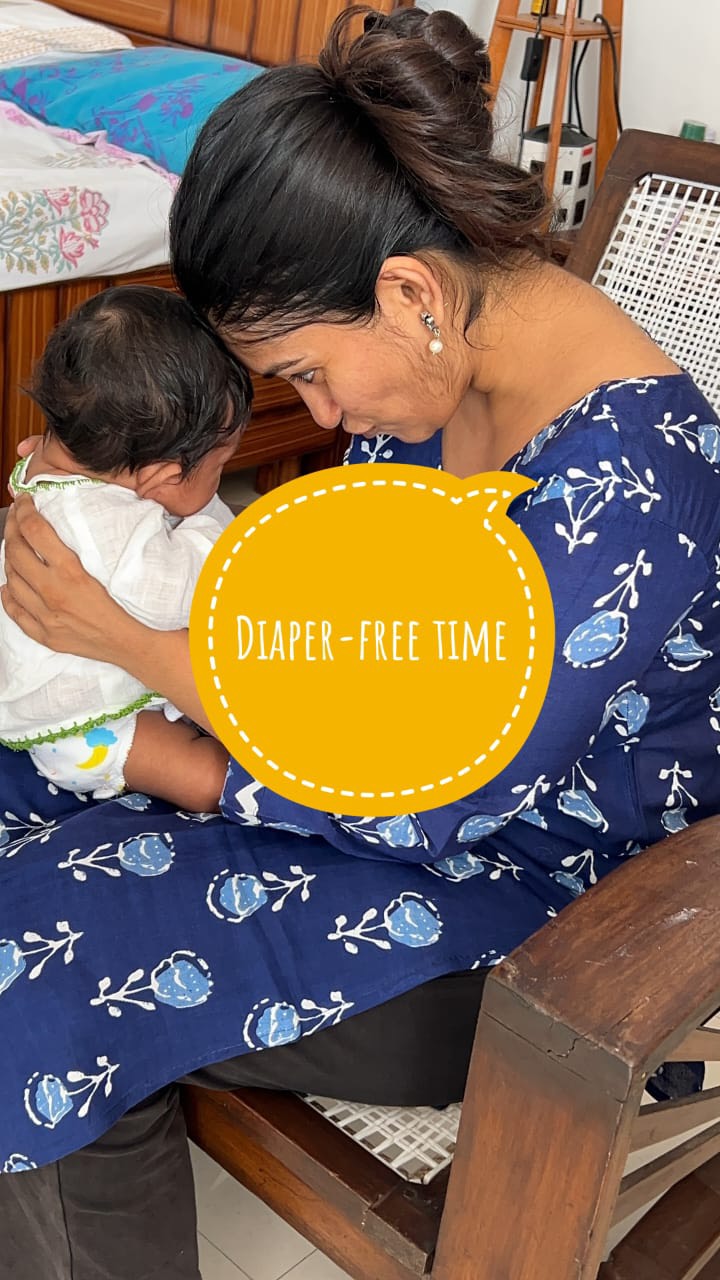 Instagram post by @bacchon_ki_doctor for Superbottoms. Caption reads: Sharing my experience about cloth nappies and....