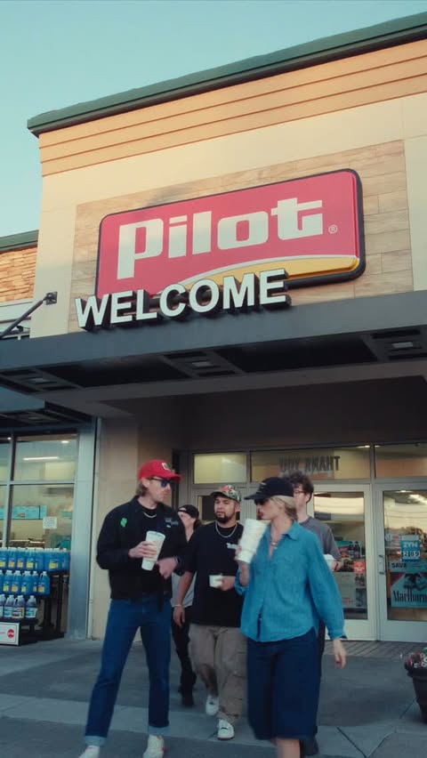 Instagram post by @thenationalparksband for Pilot Flying J. Caption reads: [...] and tummies. Grateful for stops like....