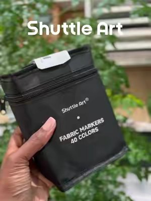 TikTok post by @oliviageorgette_ for Shuttle Art. Caption reads: [...] SO much easier 🎨✨ I’ve been putting....