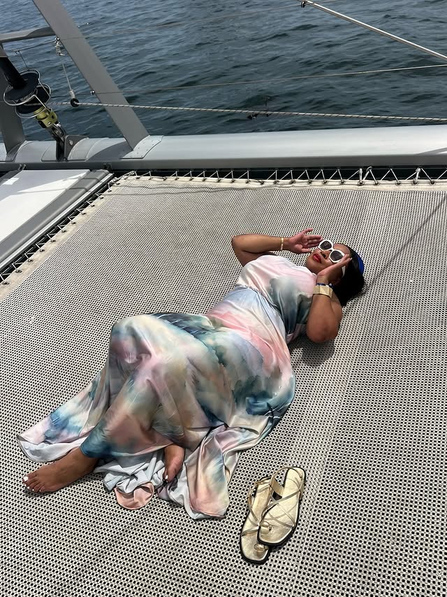 Instagram post by @mrs______leo for Johnnie Walker. Caption reads: Johnnie Walker Blue Luxury Yacht Party. An....