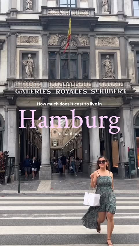 Instagram post by @shannenadlaon for Shiseido Professional. Caption reads: Here’s how monthly expenses in Hamburg typically....