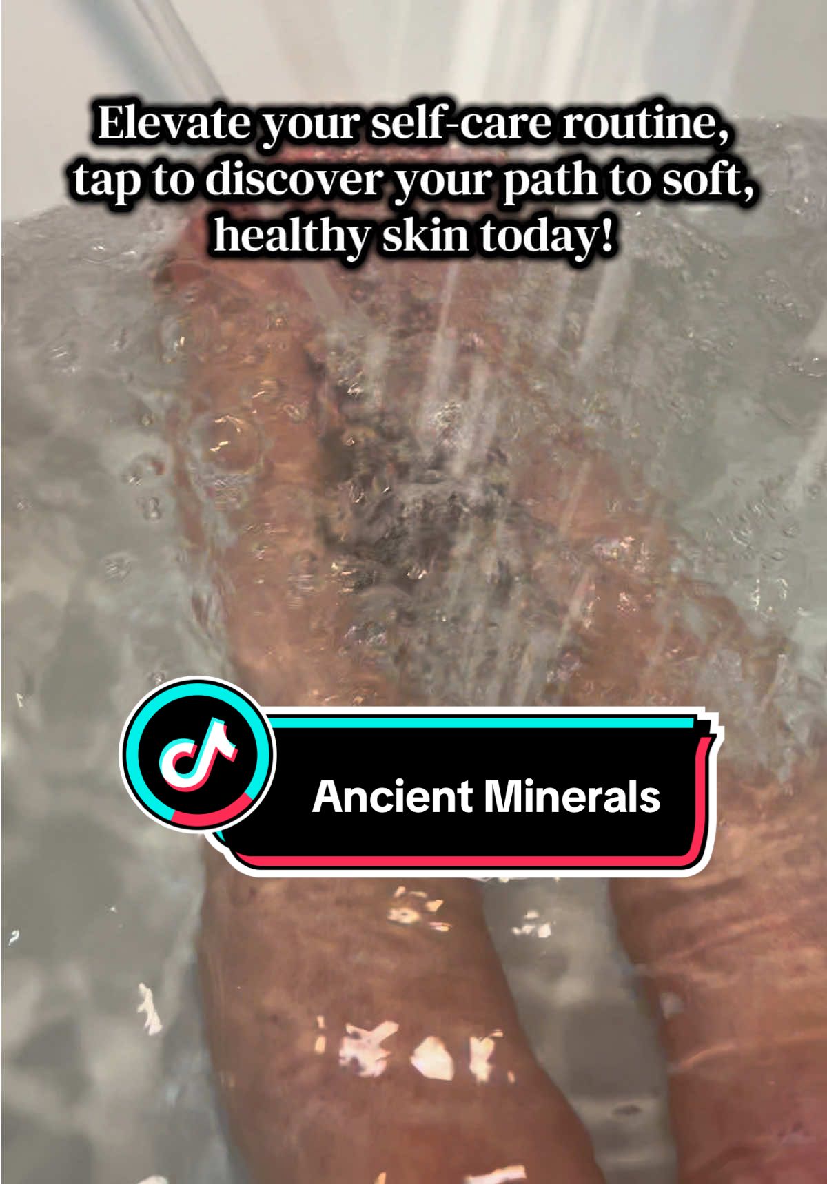 TikTok post by @upchurchpartyof5 for Enviromedica. Caption reads: [...] skin while melting away stress. 🤍....