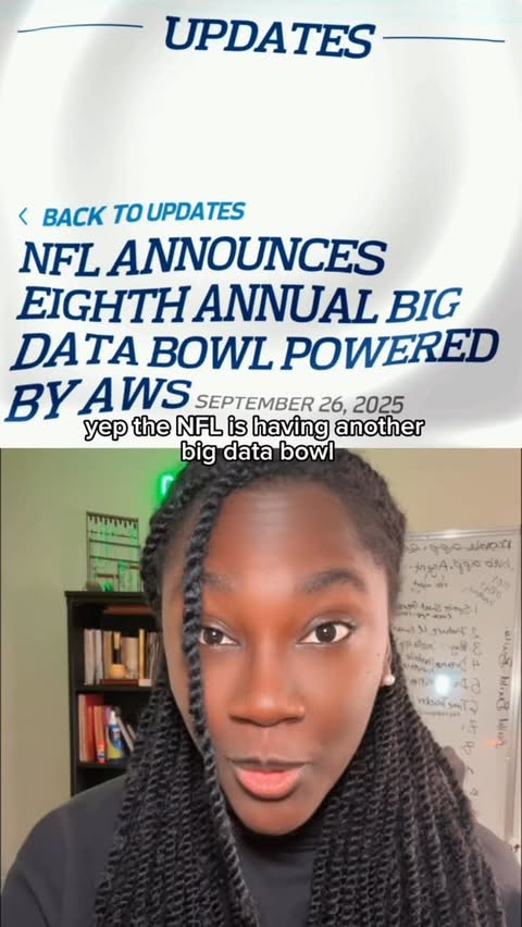 Instagram post by @michellescomputer for Amazon Web Services. Caption reads: [...] ✨

@nfl is partnering with....