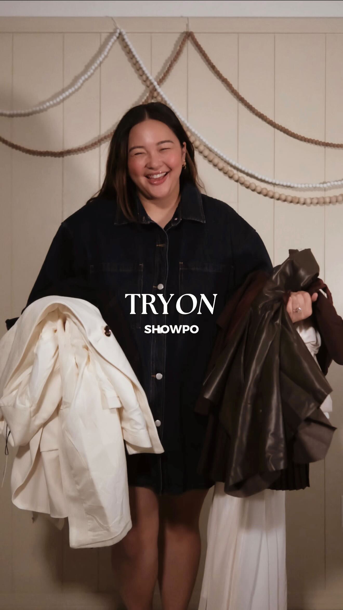 Instagram post by @noellevenegas for Showpo. Caption reads: [...] size 18 model and show you my recent @showpo....