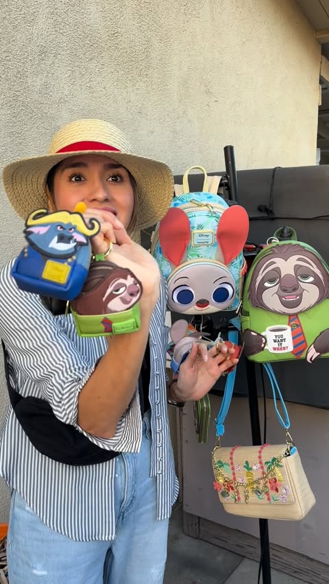 Instagram post by @estrada.twinss for loungefly. Caption reads: [...] knows how to haggle an entire Zootopia....