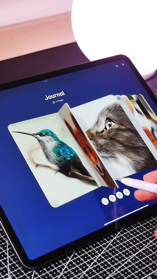 Instagram post by @angelakalokairinou for WeTransfer. Caption reads: My old artworks. I used to draw on paper, and i....