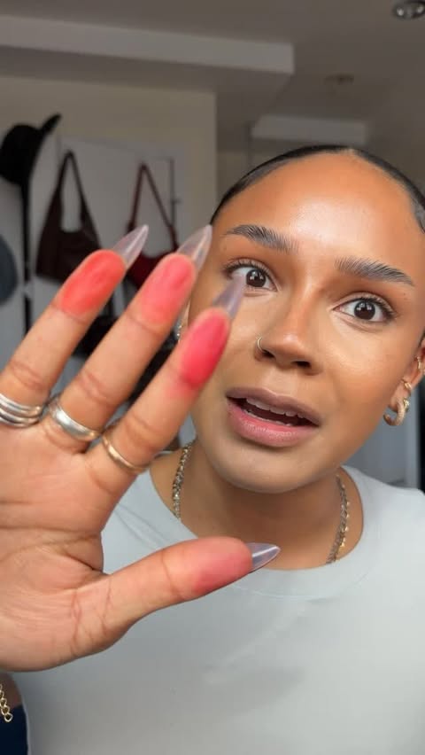 Instagram post by @palomahendersonn for DIBS Beauty. Caption reads: #UltaBeautyPartner These @dibsbeauty Cool Blush....