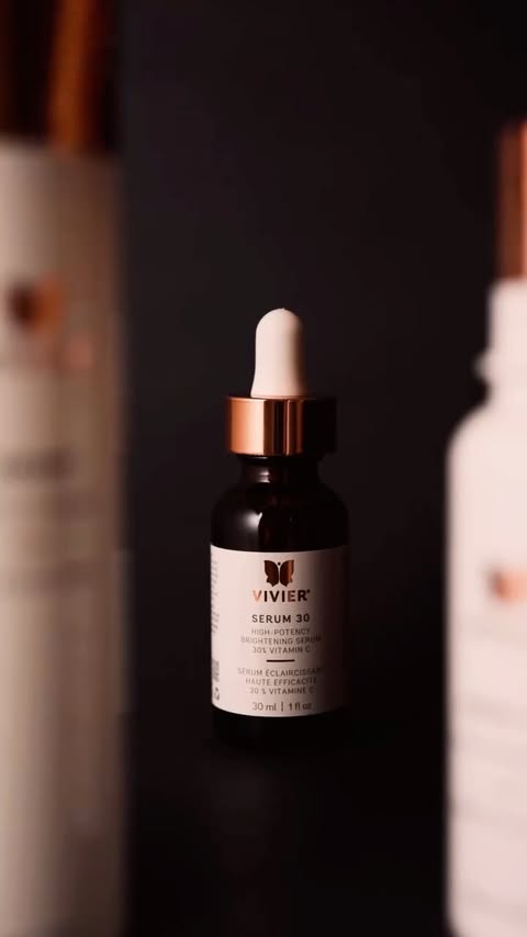 Instagram post by an influencer for Vivier. Caption reads: Evening skin prep with @vivierskin’s newest Serum....