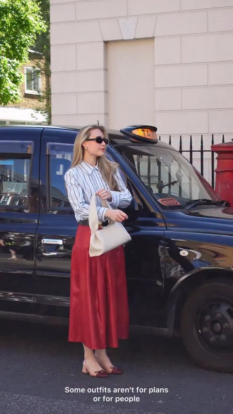 Instagram post by @elinorcharlotte for POLÈNE. Caption reads: Ad Not for plans. Just for me. 👜 @polene_paris.