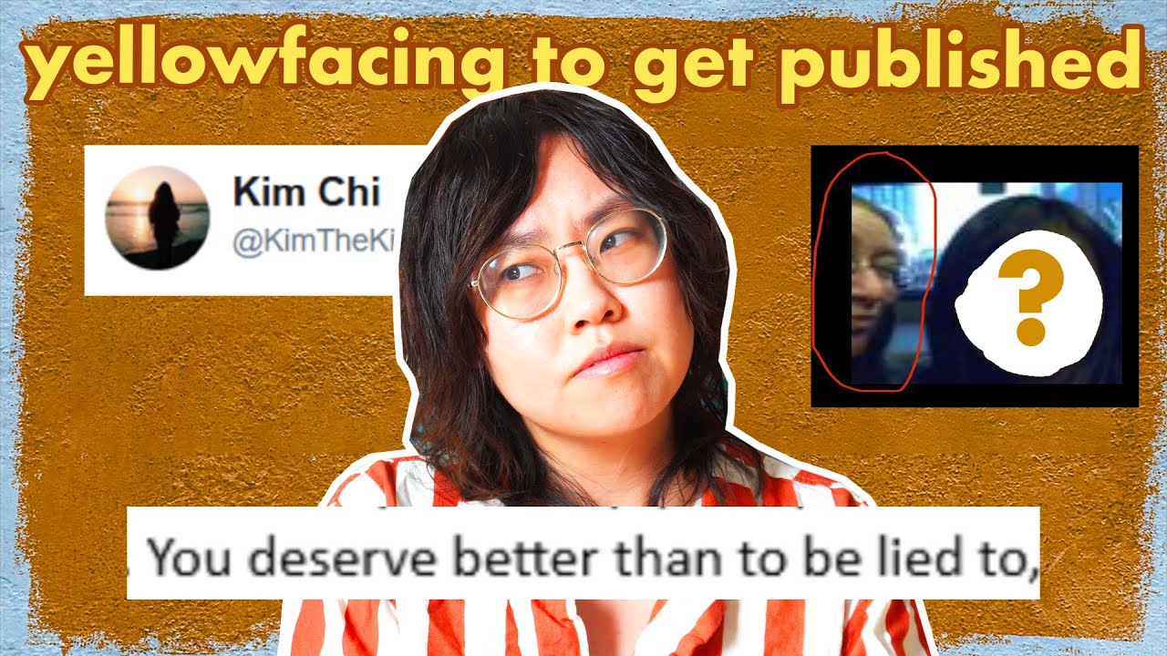 YouTube post by @withcindy for Lingoda. Caption reads: A writer named KIM CHI got caught pretending to be....