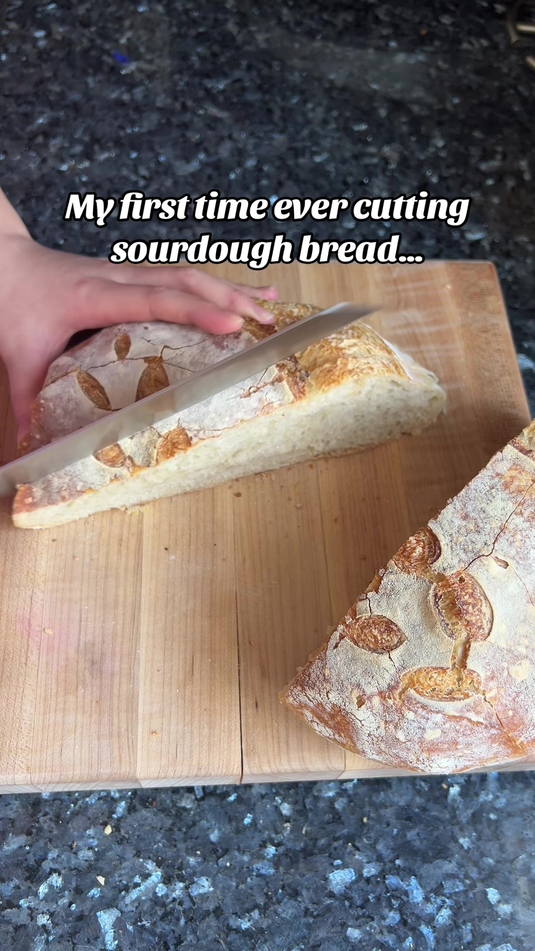 TikTok post by @ladyloaves for JoeCo. Caption reads: [...] knife makes an insane difference! Thanks....