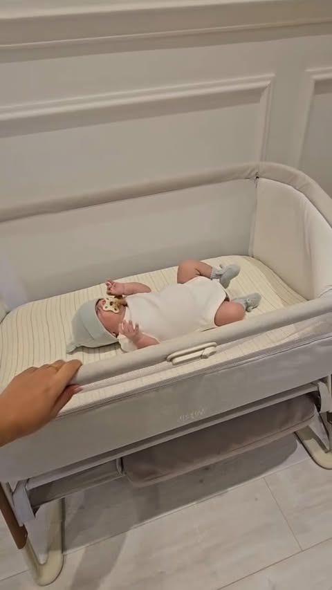 Instagram post by @ssolonos for Mamas & Papas. Caption reads: My baby boy turns 2 months old! 🥹✨️ Με αφορμή το....
