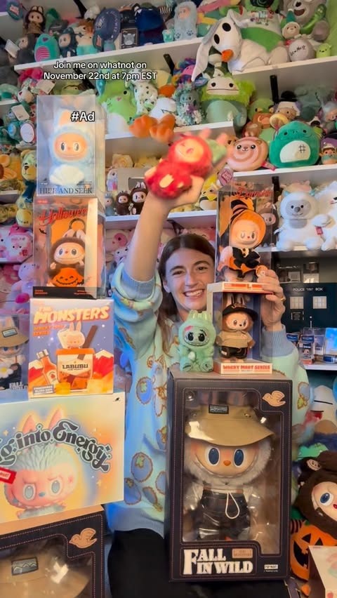 Instagram post by @danisquishie for Whatnot. Caption reads: #ad Join me November 22nd at 7pm on @whatnot for a....