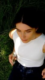 Instagram post by @anjawk for KENZO Parfums. Caption reads: Right in the heart of Paris, there is a place of....