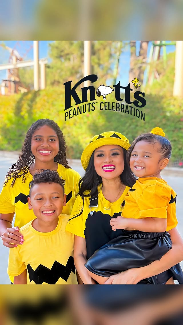 Instagram post by @mrs_williamzz for Knott's Berry Farm. Caption reads: #ad | 🙌🏼💛🖤 ✨ The @knottsberryfarm....
